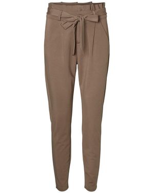 Vero Moda Hoge Taille Broek - Bruin