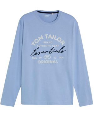 Tom Tailor Overhemd Met Lange Mouwen - Blauw