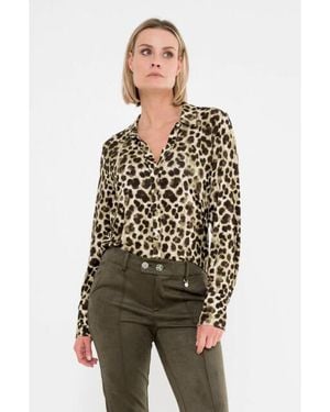 Maicazz Payden Blouse Fa26.20.005 Leopard - Groen