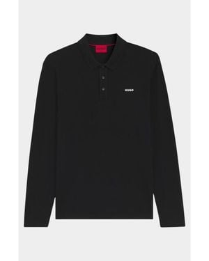 BOSS Polo Korte Mouw Donoslong 10266059 01 50547358/001 - Zwart