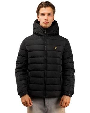 Lyle & Scott Lyle And Scott Hooded Quilted Jacket - Zwart