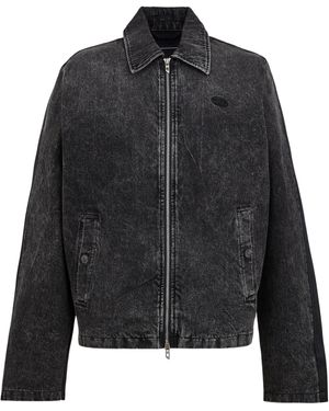 DIESEL Stone Wash Bomberjack - Zwart
