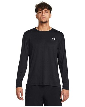 Under Armour Launch Langemouwen T-Shirt - Zwart
