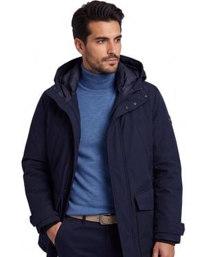 Tommy Hilfiger Parka Jas Normale Fit Waterdicht - Blauw
