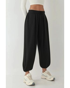Hiccup Modal Touch Salwar Trousers With Pockets - Black
