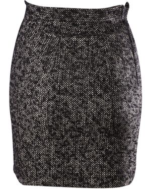 DSquared² Visgraatpatroon Potloodrok - Zwart