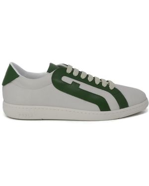 Furla Low Top Leather Trainers - Green