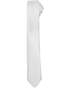 PREMIER Adult Slim Tie - White