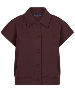 Red Button Rb Bomber Sleeveless Burgundy - Paars
