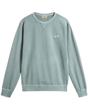 Woolrich Garment Dyed Crewneck Sweaters Cfwosw0261Mrut4040 - Blauw