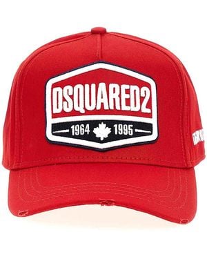 DSquared² Baseballpet Met Logopatch - Rood