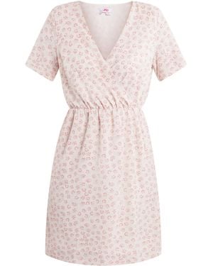 Mo My Jurk Met Bloemenprint Esha - Roze