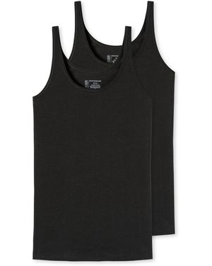 Schiesser T-Shirt - Zwart
