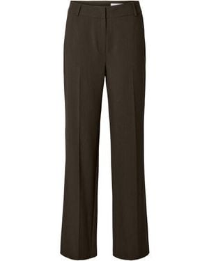 SELECTED Broek 16094206 - Grijs
