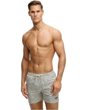 Superdry Premium Zwempak Met Print Voor - Metallic