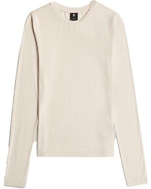 G-Star Crew Slim T Ls Wmn - Wit