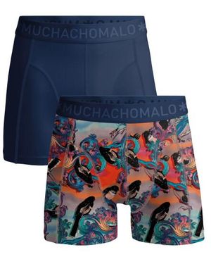 MUCHACHOMALO 2-Pack Boxershorts - Blauw