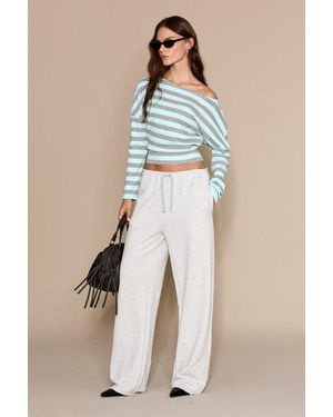 Grimelange Straight Fit Pull-On Trousers - Blue