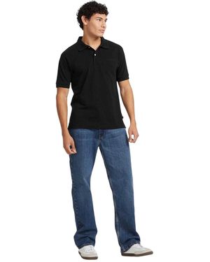 Guess Polo Met Korte Mouwen Voor Voorzien Van Geborduurd Logo - Zwart