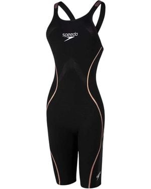 Speedo Intent Streamline Eendelig Zwempak Voor /Goud) - Zwart