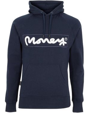 Money Sig Hells Katoenen Hoodie Voor (Marine) - Blauw