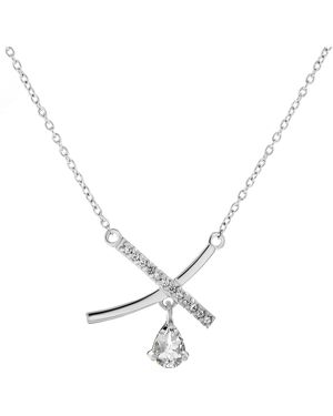 Orphelia 'Charlotte' 925 Sterling Necklace - Metallic