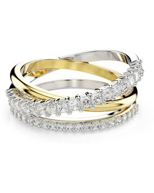 Swarovski 'Hyperbola' Base Metal Ring - White