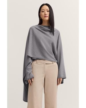 Bugatti Damen Poncho Van Wol-Kasjmiermix - Grijs
