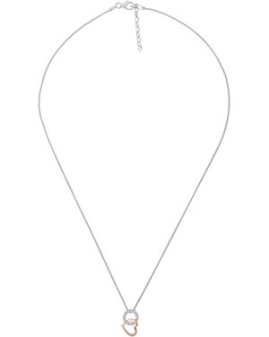 Orphelia 'Ely' 925 Sterling Chain With Pendant - White