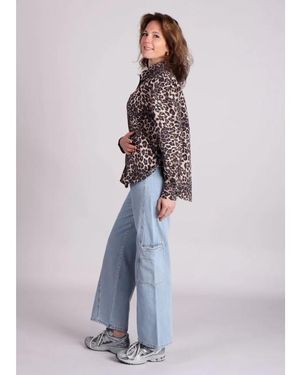 Modström Moodmd Blouse Luipaard - Blauw