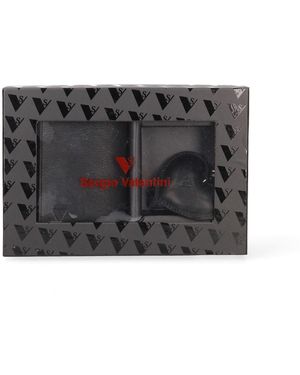 Sergio Valentini Portemonnee En Sleutelhanger Set - Grijs