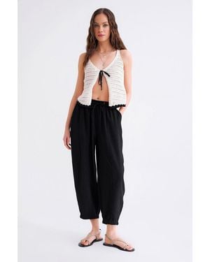 MixRay Salwar Fit Drawstring Trousers - Blue