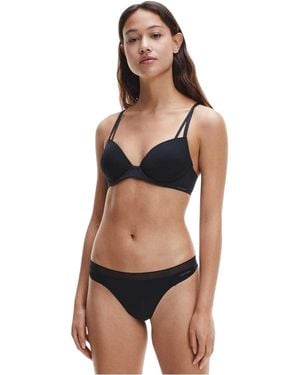 Calvin Klein Demi-Beugelbeha Voor - Zwart