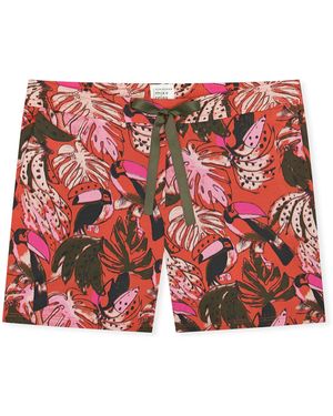 Schiesser Vrouwen Pyjama Broek Mix Relax - Rood