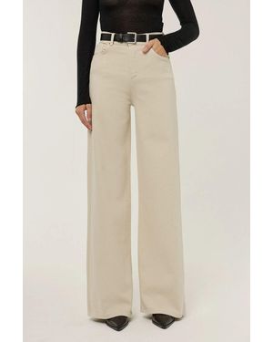 Hiccup High Waist Wide Leg Jeans - Natural