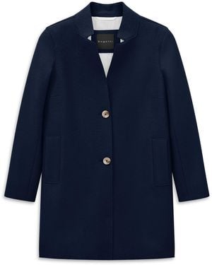 Bugatti Damen Wollen Jas Van Puur Italiaans Wol - Blauw