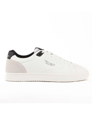 Teddy Smith Sneaker Met Signature Design - Wit