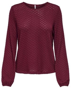 ONLY Onlbelle Life Ls Top Jrs Wijn - Paars