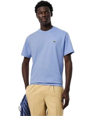 Lacoste Geborduurd T-Shirt Met Logo (Delfts) - Blauw