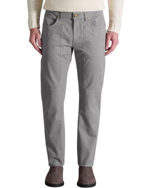 Jeckerson Knee Patch Casual Trousers - Grey