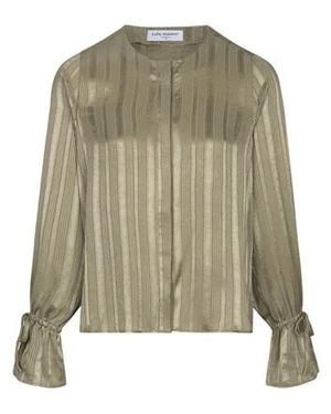 Lofty Manner Blouse Hella Satin Relaxed Rh06 352 - Groen