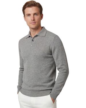Profuomo Polo Lange Mouwen Wol Gebreid - Grijs