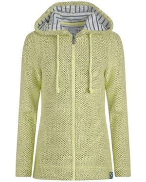 Weird Fish Ladies Chicoa Macaroni Full Zip Hoodie (Celery) - Green