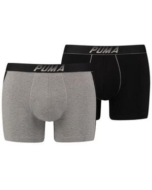 PUMA Basic Boxer 2-Pack - Zwart