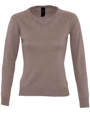 Sol's Galaxy V Hals Sweatshirt (Medium) - Bruin
