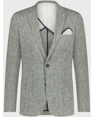 BLUE INDUSTRY Cotton Linnen Colbert - Grijs