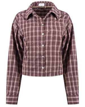 Nukus Blouse Lange Mouw Nkf02260 Macy - Paars