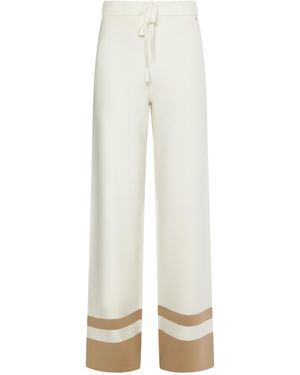 Dreimaster Gebreide Broek Gebroken Wit