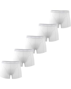 GIORGIO Boxershorts Van Katoenmix Voor (Set Van 5) - Wit