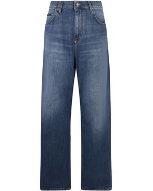 Philipp Plein Beach Boy Fit Jeans Basic - Blauw
